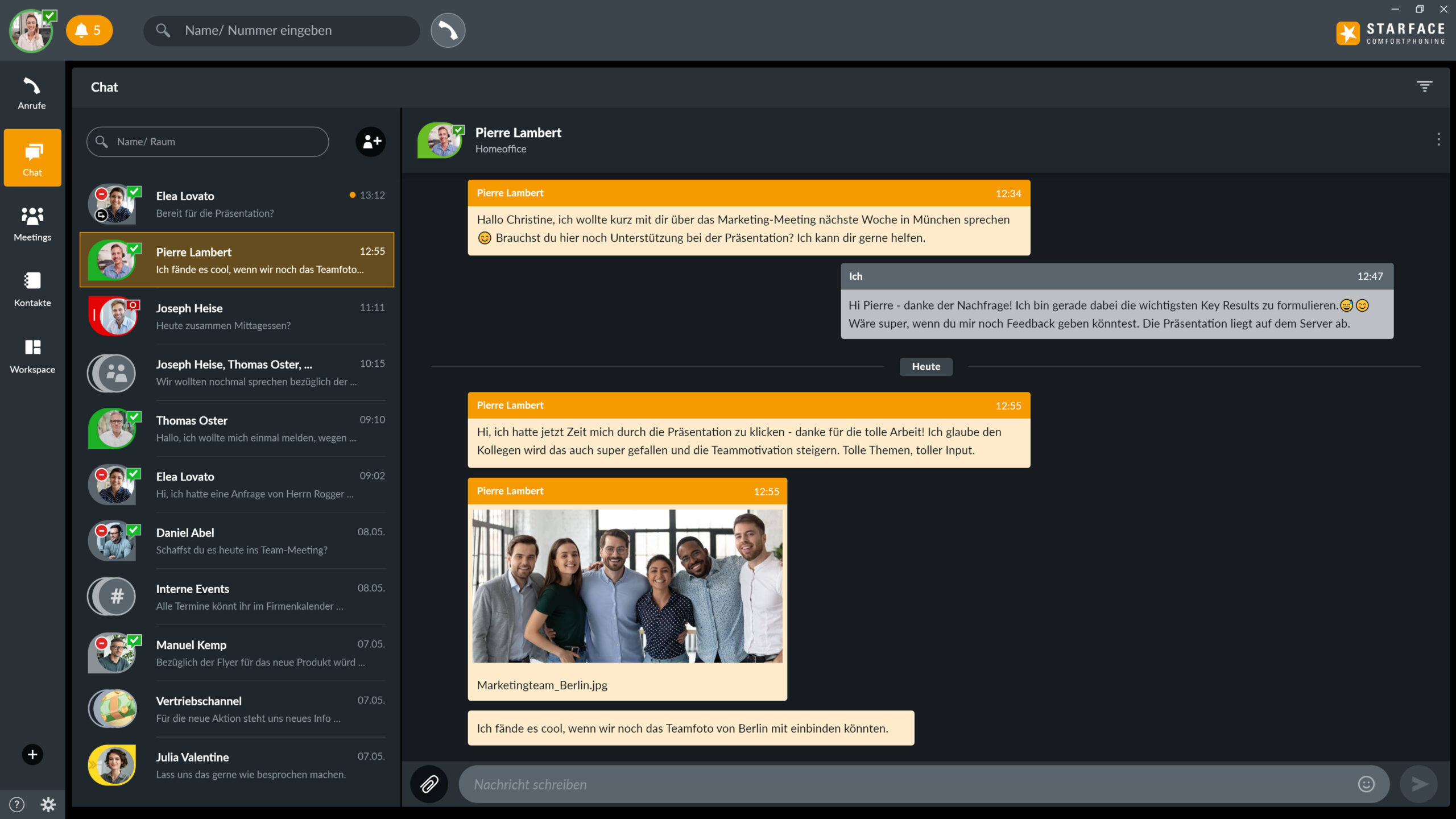 STARFACE_App_für_Windows_Worspace_Chat